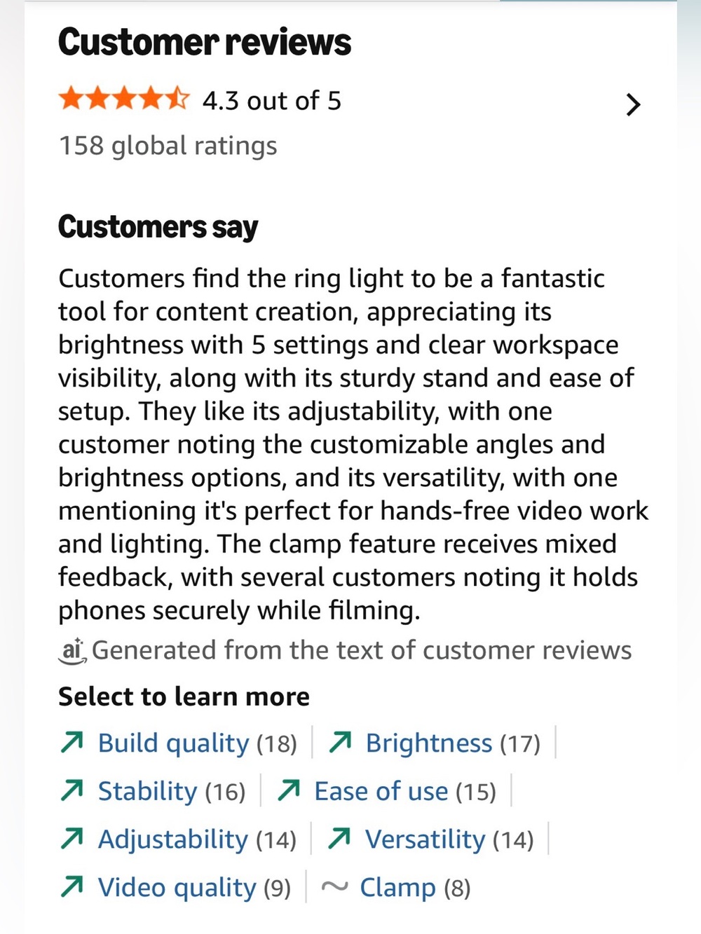 Adjustable LED Floor Lamp with Ring Light and Phone Holder - Picture 11 of 14